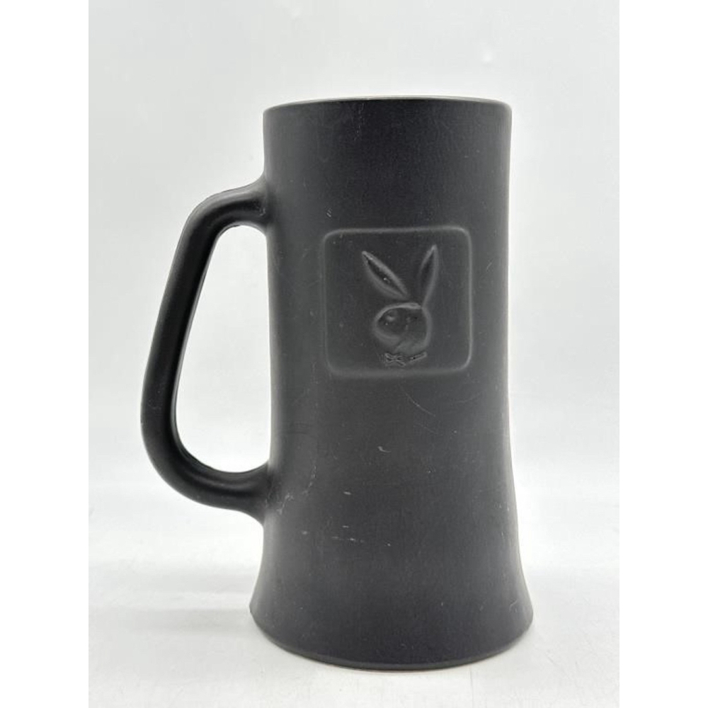 Playboy Black Glass Mug